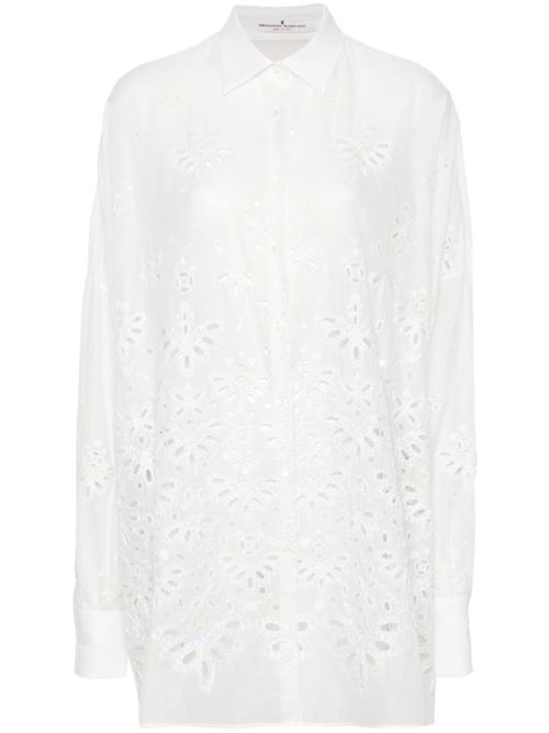 Camicia in sangallo bianco Ermanno Scervino | D442K305QLTB4427